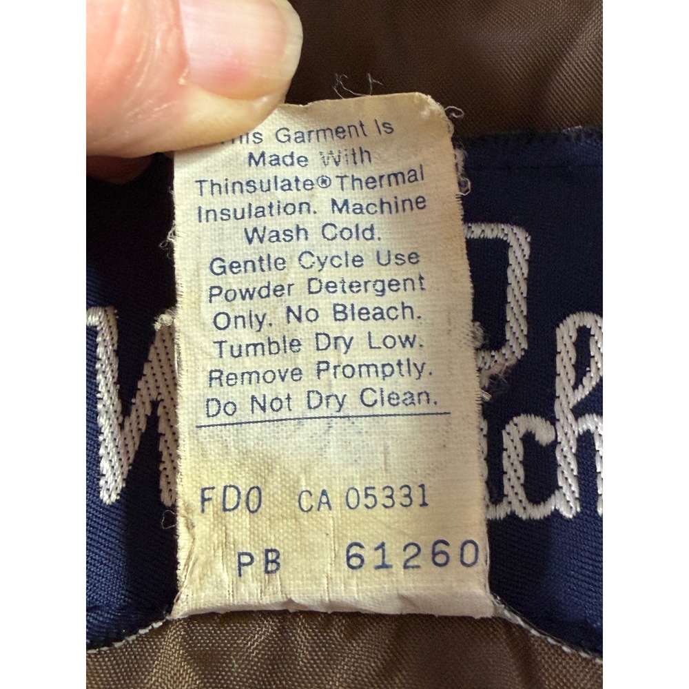 VTG Woolrich Frogskin Camo Hunting Jacket Thinsulate Hooded Made In USA Mens L - Picture 16 of 16